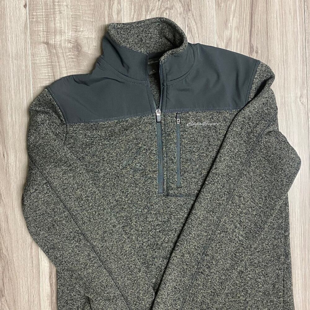 Eddie Bauer Men's Quarter Zip Sweater - Medium